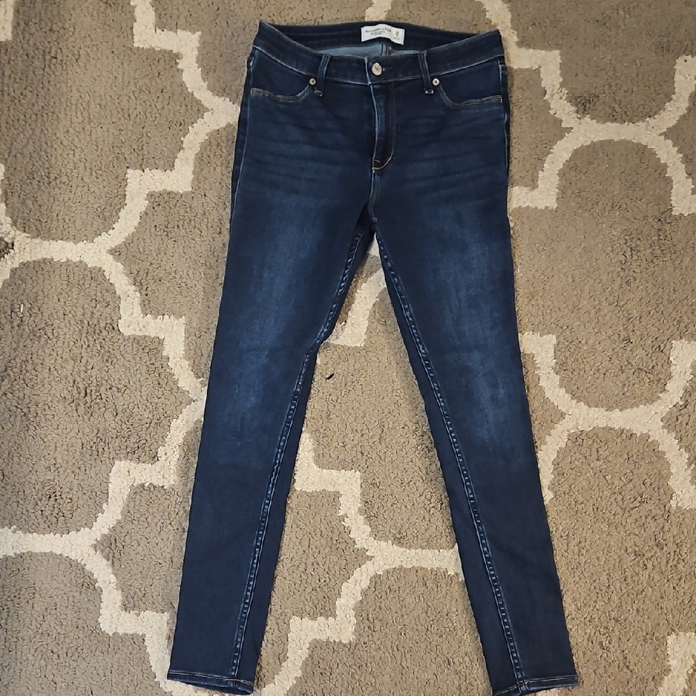 Abercrombie & Fitch Dark Indigo Skinny Jeans